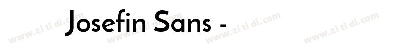 商用需购买授权Josefin Sans 字体转换